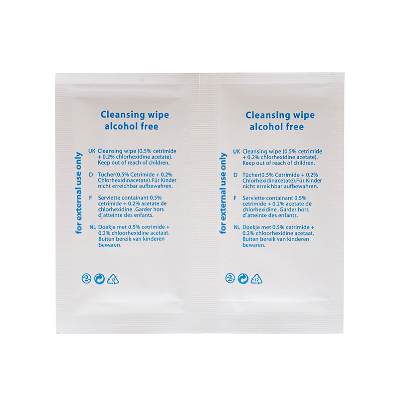 Individually Wrapped Chlorhexidine Cleaning Wipes Alcohol Free Antiseptice wipes