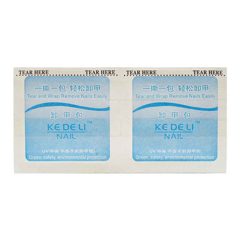 Individually Wrapped Healthy & moisturized Nail Polish Remover Wipes with Acetone