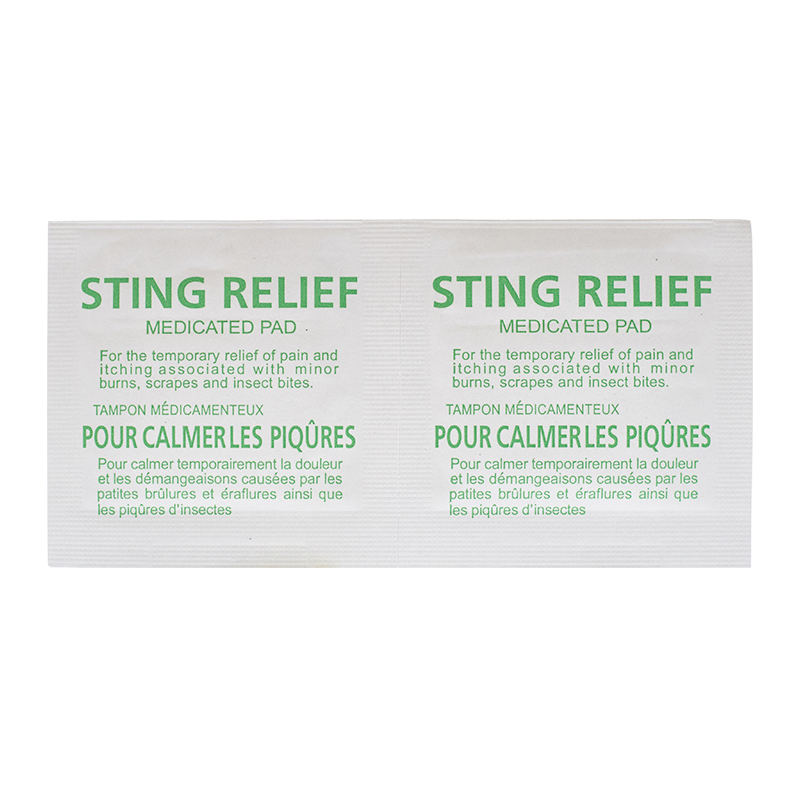 Sting Relief Prep Pad Non-Woven Skin Pads First Aid Use