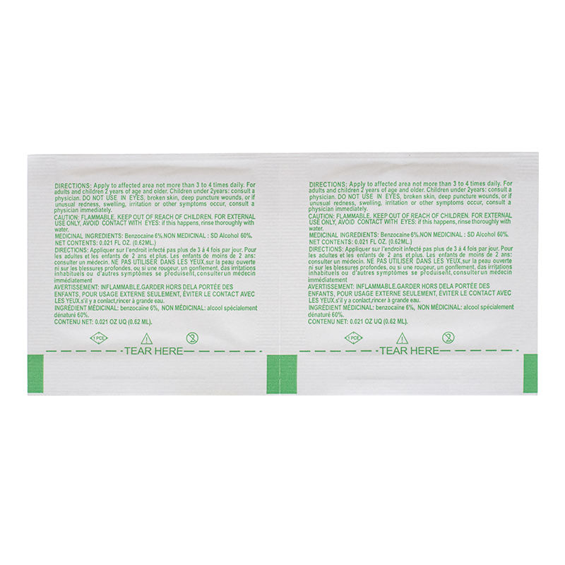 Sting Relief Prep Pad Non-Woven Skin Pads First Aid Use