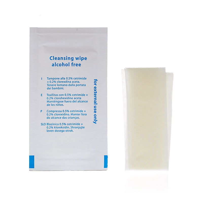 Individually Wrapped Chlorhexidine Cleaning Wipes Alcohol Free Antiseptice wipes