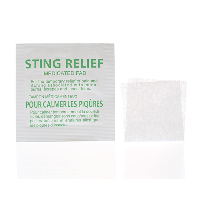 Sting Relief Prep Pad Non-Woven Skin Pads First Aid Use