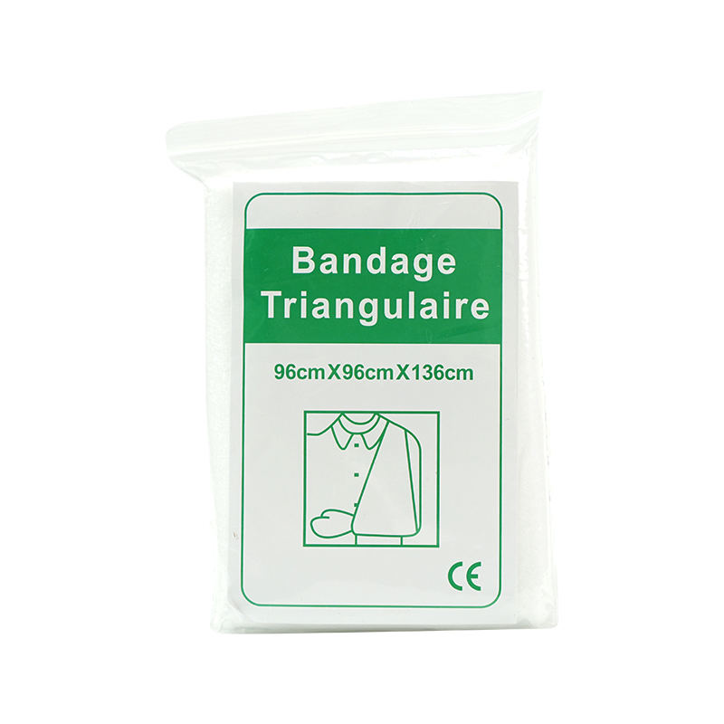 First Aid Triangle Bandage with Safety Pins 